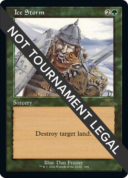 Ice Storm (Retro Frame) - 30th Anniversary Edition Magic: The Gathering trading card