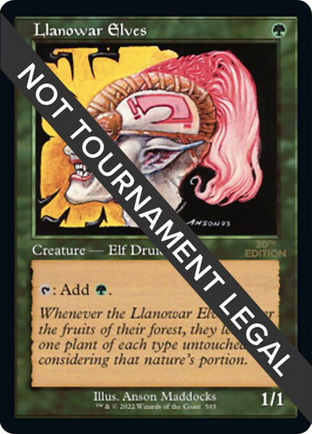 Llanowar Elves (Retro Frame) - 30th Anniversary Edition Magic: The Gathering trading card