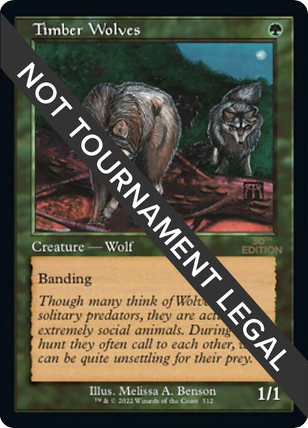 Timber Wolves (Retro Frame) - 30th Anniversary Edition Magic: The Gathering trading card