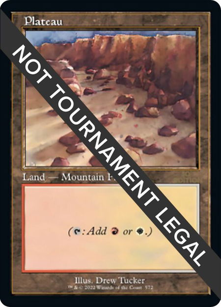 Plateau (Retro Frame) - 30th Anniversary Edition Magic: The Gathering trading card