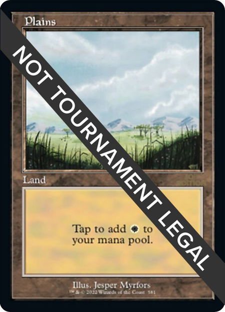 Plains (581) (Retro Frame) - 30th Anniversary Edition Magic: The Gathering trading card