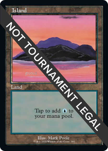 Island (585) (Retro Frame) - 30th Anniversary Edition Magic: The Gathering trading card