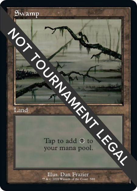 Swamp (588) (Retro Frame) - 30th Anniversary Edition Magic: The Gathering trading card