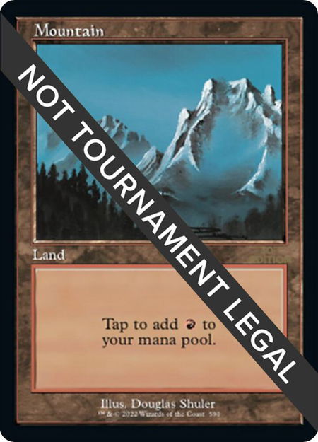 Mountain (590) (Retro Frame) - 30th Anniversary Edition Magic: The Gathering trading card