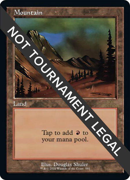 Mountain (591) (Retro Frame) - 30th Anniversary Edition Magic: The Gathering trading card