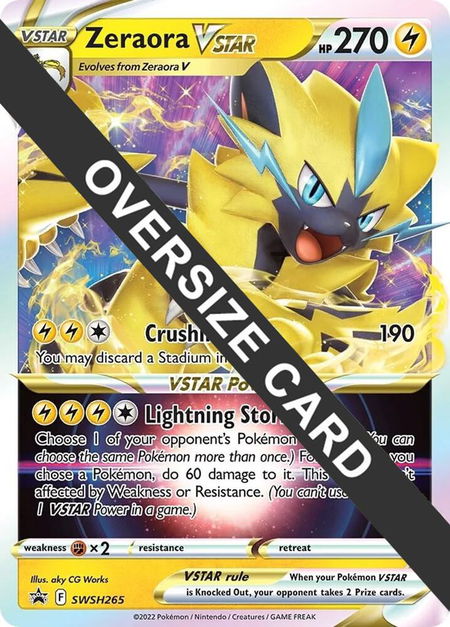 Zeraora VSTAR - SWSH265 - Jumbo Cards Pokémon trading card
