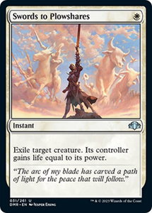 Swords to Plowshares - Dominaria Remastered (DMR) #31 - Uncommon Magic: The Gathering Trading Card