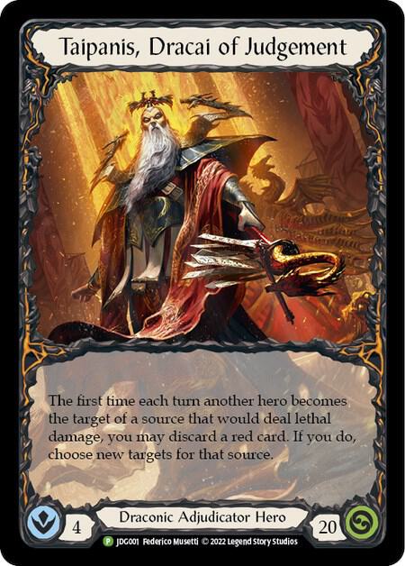 Taipanis, Dracai of Judgement - JDG001 - Flesh and Blood: Promo Cards Flesh and Blood trading card