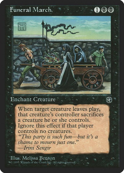 Funeral March - Homelands Magic: The Gathering trading card