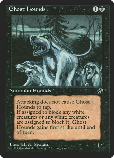 Ghost Hounds - Homelands Magic: The Gathering trading card