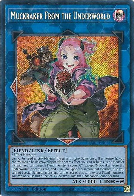 Muckraker From the Underworld - Darkwing Blast YuGiOh trading card