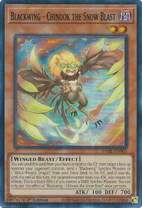 Blackwing - Chinook the Snow Blast - Darkwing Blast (DABL) #DABL-EN003 - Super Rare YuGiOh Trading Card