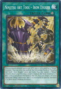 Ninjitsu Art Tool - Iron Digger - Darkwing Blast (DABL) #DABL-EN062 - Common / Short Print YuGiOh Trading Card