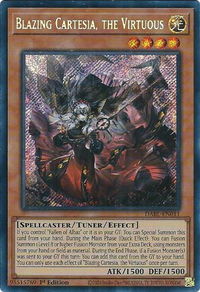 Blazing Cartesia, the Virtuous - Darkwing Blast (DABL) #DABL-EN011 - Secret Rare YuGiOh Trading Card