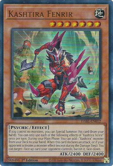 Kashtira Fenrir - Darkwing Blast YuGiOh trading card