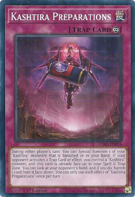 Kashtira Preparations - Darkwing Blast YuGiOh trading card