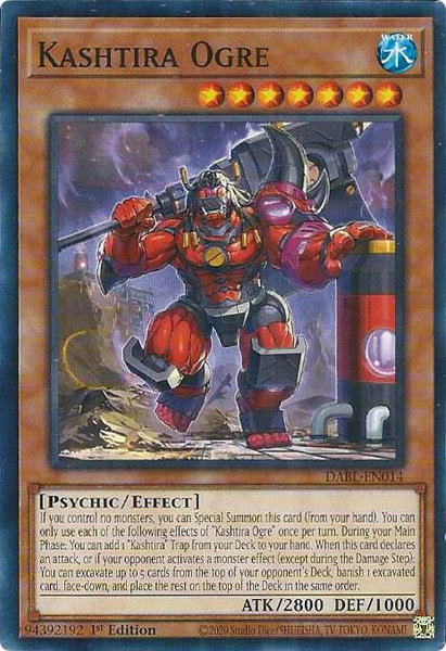 Kashtira Ogre trading card from Darkwing Blast Kashtira Ogre - Darkwing Blast YuGiOh trading card