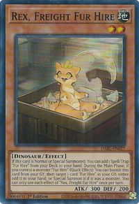 Rex, Freight Fur Hire - Darkwing Blast (DABL) #DABL-EN027 - Super Rare YuGiOh Trading Card