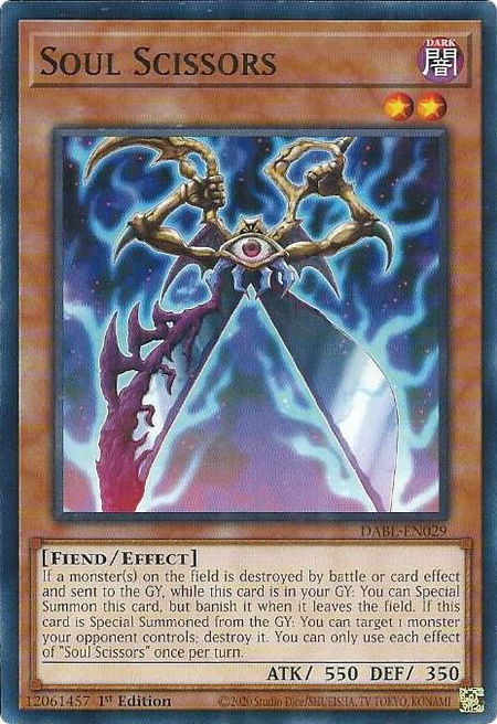Soul Scissors - Darkwing Blast YuGiOh trading card