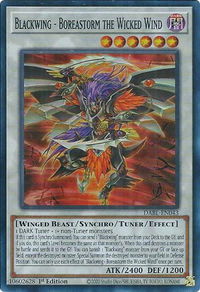 Blackwing - Boreastorm the Wicked Wind - Darkwing Blast (DABL) #DABL-EN043 - Super Rare YuGiOh Trading Card