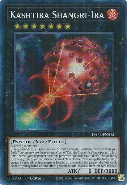 Kashtira Shangri-Ira trading card from Darkwing Blast Kashtira Shangri-Ira - Darkwing Blast YuGiOh trading card
