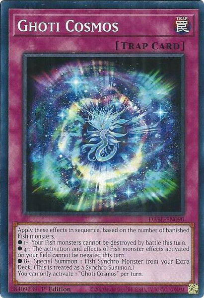 Ghoti Cosmos trading card from Darkwing Blast Ghoti Cosmos - Darkwing Blast YuGiOh trading card