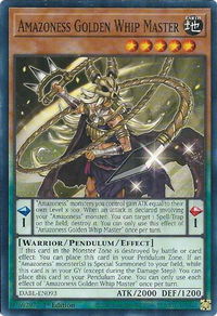 Amazoness Golden Whip Master - Darkwing Blast (DABL) #DABL-EN093 - Common / Short Print YuGiOh Trading Card