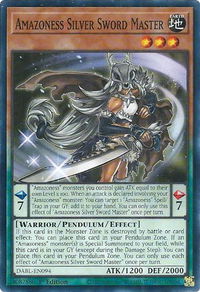 Amazoness Silver Sword Master - Darkwing Blast (DABL) #DABL-EN094 - Common / Short Print YuGiOh Trading Card
