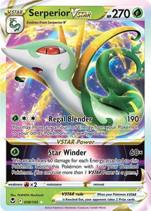 Serperior VSTAR - SWSH12: Silver Tempest (SWSH12) #008/195 - Ultra Rare Pokémon Trading Card
