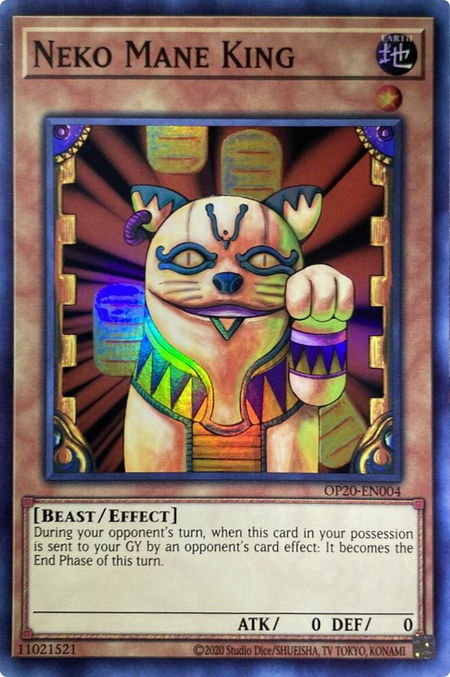 Neko Mane King - OTS Tournament Pack 20 YuGiOh trading card