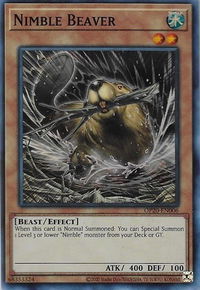 Nimble Beaver - OTS Tournament Pack 20 (OP20) #OP20-EN006 - Super Rare YuGiOh Trading Card