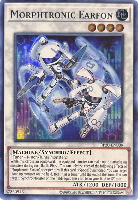 Morphtronic Earfon - OTS Tournament Pack 20 YuGiOh trading card