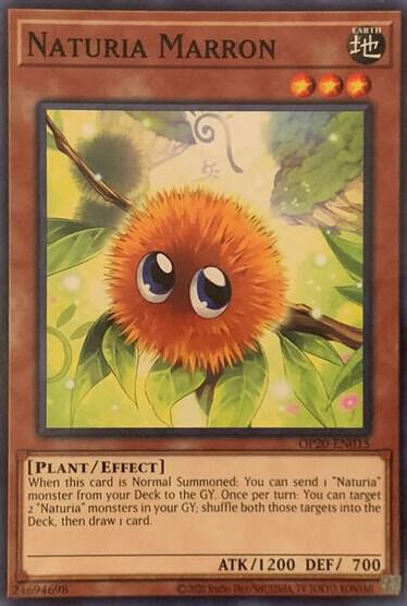 Naturia Marron - OTS Tournament Pack 20 YuGiOh trading card