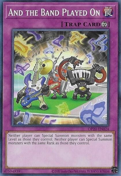 And the Band Played On - OTS Tournament Pack 20 YuGiOh trading card
