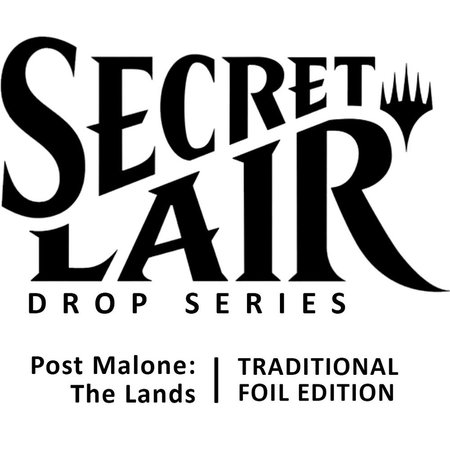 Secret Lair x Post Malone: The Lands - Traditional Foil Edition trading card from Secret Lair Drop Series Secret Lair x Post Malone: The Lands - Traditional Foil Edition - Secret Lair Drop Series Magic: The Gathering trading card
