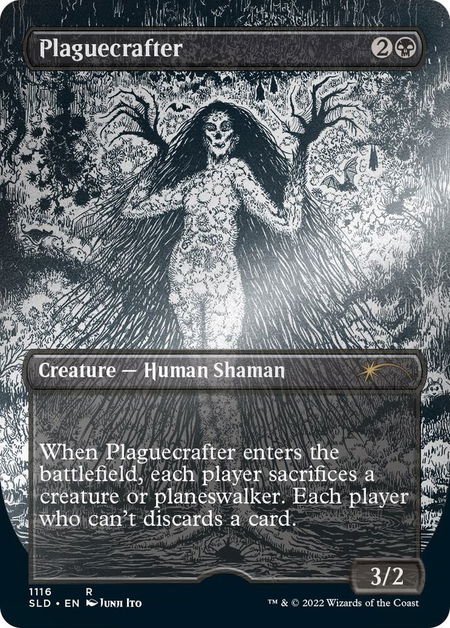 Plaguecrafter (Borderless) (Foil Etched) - Secret Lair Drop Series Magic: The Gathering trading card