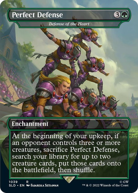 Perfect Defense - Defense of the Heart (Borderless) - Secret Lair Drop Series Magic: The Gathering trading card