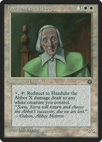Hazduhr the Abbot - Homelands (HML) #8 - Rare Magic: The Gathering Trading Card