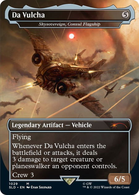 Da Vulcha - Skysovereign, Consul Flagship (Borderless) - Secret Lair Drop Series Magic: The Gathering trading card