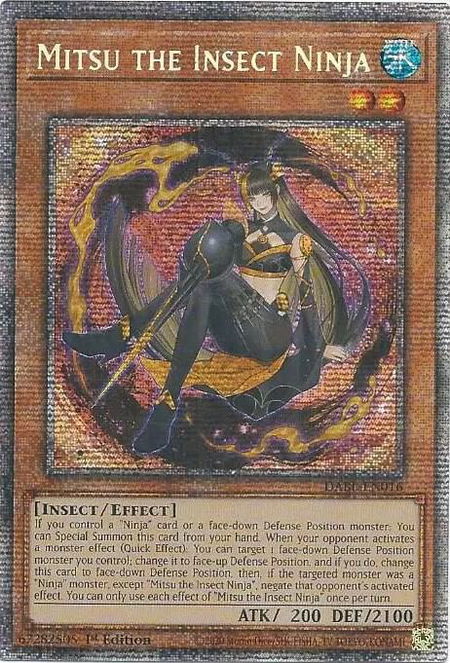 Mitsu the Insect Ninja (Starlight Rare) - Darkwing Blast YuGiOh trading card