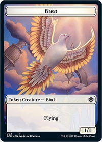Bird // Spirit Double-Sided Token - Starter Commander Decks (SCD) #2 // 9 - Token Magic: The Gathering Trading Card