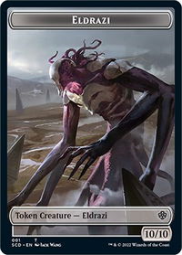 Eldrazi // Soldier Double-Sided Token - Starter Commander Decks (SCD) #1 // 8 - Token Magic: The Gathering Trading Card