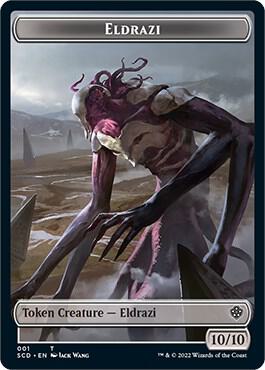 Eldrazi // Soldier Double-Sided Token trading card from Starter Commander Decks Eldrazi // Soldier Double-Sided Token - Starter Commander Decks Magic: The Gathering trading card