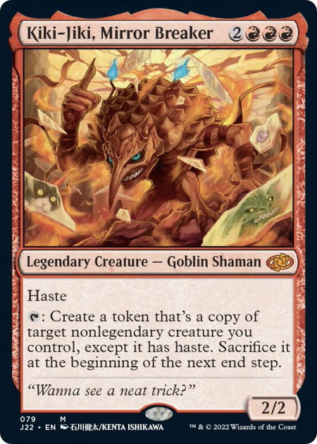 Kiki-Jiki, Mirror Breaker - Jumpstart 2022 Magic: The Gathering trading card