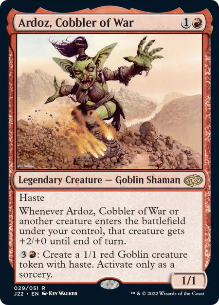 Ardoz, Cobbler of War - Jumpstart 2022 Magic: The Gathering trading card