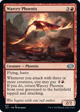 Warcry Phoenix - Jumpstart 2022 Magic: The Gathering trading card
