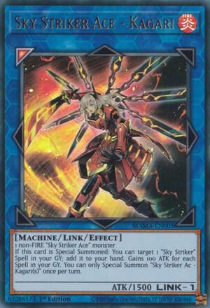 Sky Striker Ace - Kagari - Magnificent Mavens YuGiOh trading card