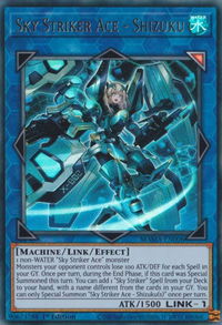 Sky Striker Ace - Shizuku - Magnificent Mavens (MAMA) #MAMA-EN006 - Ultra Rare YuGiOh Trading Card