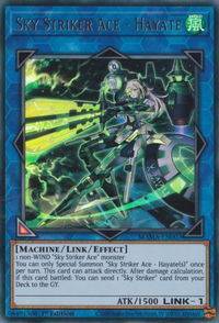 Sky Striker Ace - Hayate - Magnificent Mavens (MAMA) #MAMA-EN007 - Ultra Rare YuGiOh Trading Card