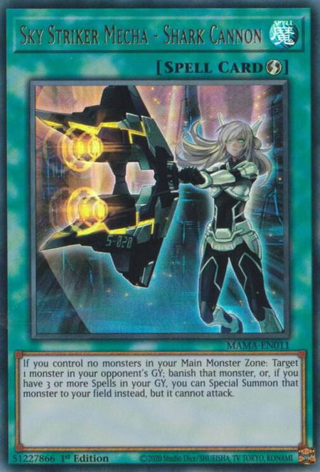 Sky Striker Mecha - Shark Cannon - Magnificent Mavens YuGiOh trading card